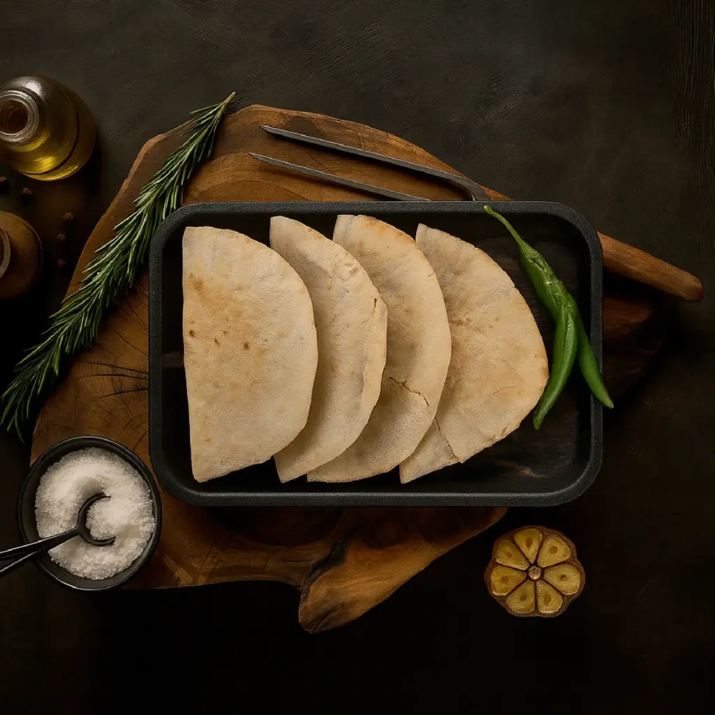 [GBOT006] Arayes; meat stuffed pitas 5*1/2