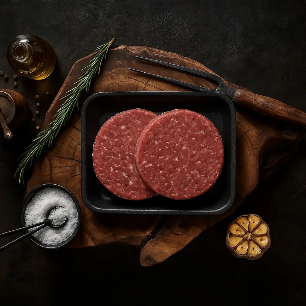[GBBR011] Diet Beef Burger Tray – 2×125 g
